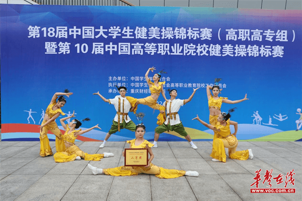 湖南劳动人事职业学院在第18届中国大学生健美操锦标赛中获佳绩(图2)